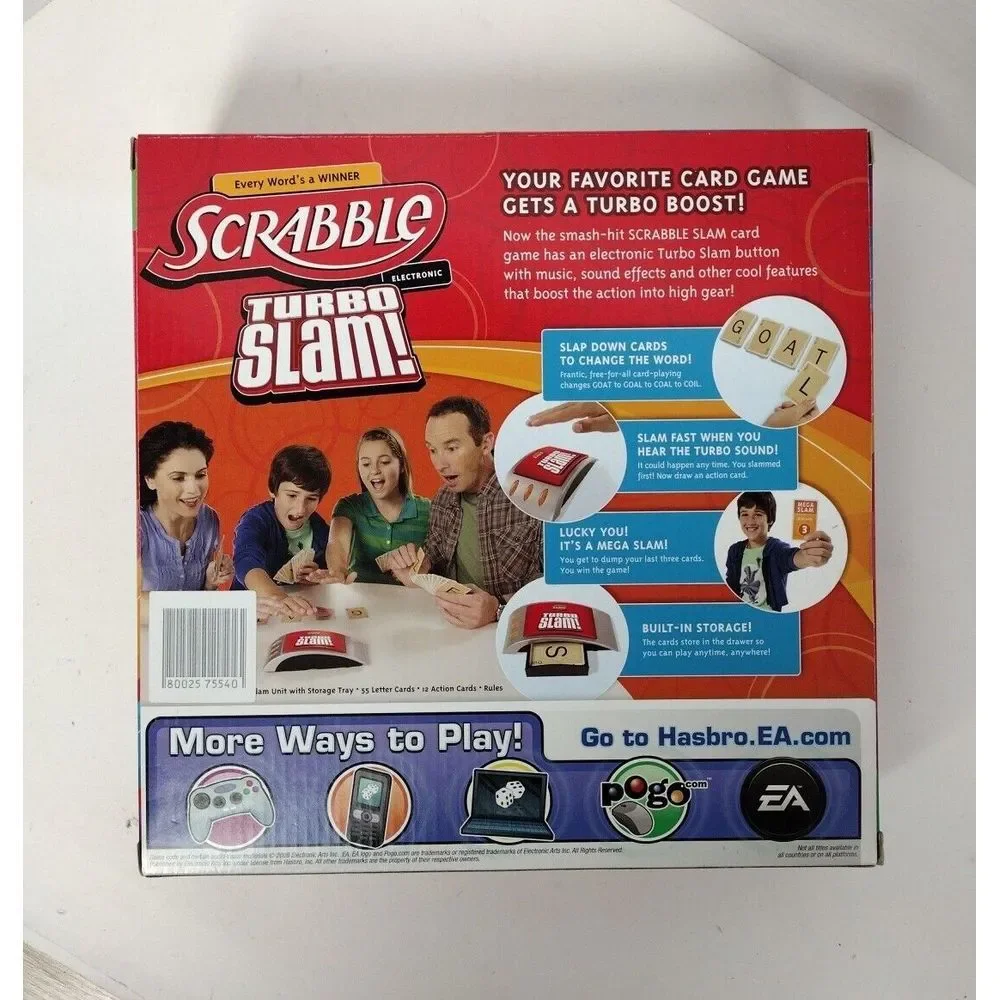 Hasbro Scrabble Electronic Turbo Slam Board Game, BRAND NEW IN BOX
